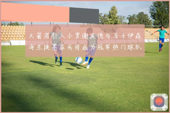 火箭若引入小贾谢泼德与马卡伊森海王换墨菲或将成为冠军热门球队